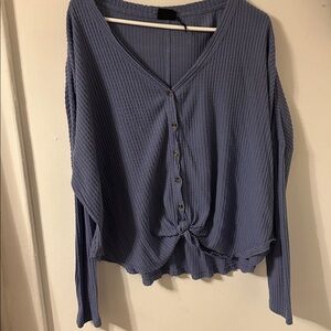 Urban Outfitters Lavender Waffle Knit Top